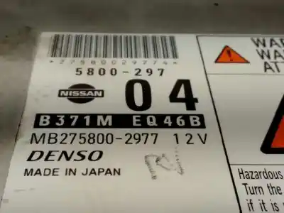 Second-hand car spare part ecu engine control for nissan x-trail (t30) edition elegance oem iam references b371meq46b mb2758002977 