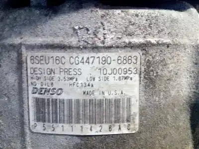 Автозапчасти б/у компрессор кондиционера воздуха за dodge avenger (js) (2007->) 2.0 se [2.0 ltr. - 103 kw 16v crd cat] ссылки oem iam p55111426ac 4471906863 55111426ac