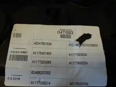 Автозапчастина б/у регулятор скла заднього правого для mercedes-benz clase cla (w117) cla 220 cdi (117.303) посилання на oem iam a61041112 2078200542 1177302600