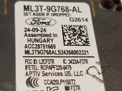 Second-hand car spare part electronic module for ford kuga iii (dfk) 2.5 duratec plug-in-hybrid oem iam references ml3t9g768al acc28751669 2598574