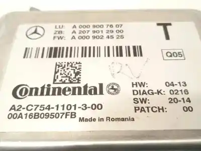 Автозапчасти б/у электронный модуль за mercedes-benz clase gla (w156) gla 220 cdi / d (156.903) ссылки oem iam a0009007607 a2c7541101300 