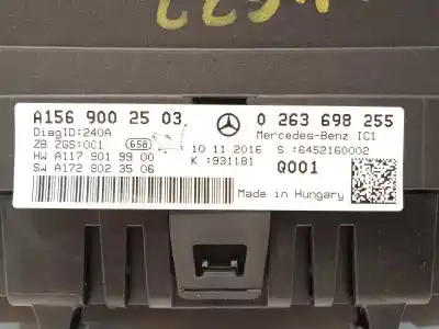 Автозапчастина б/у панель інструментів для mercedes-benz clase gla (w156) gla 220 cdi / d (156.903) посилання на oem iam a1569002503 0263698255 