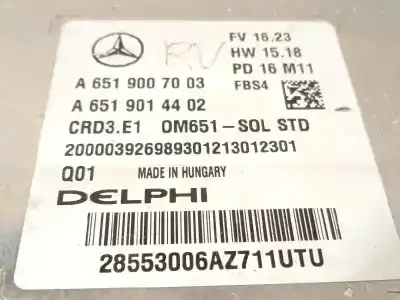 Автозапчастина б/у ебу контролер двигуна для mercedes-benz clase gla (w156) gla 220 cdi / d (156.903) посилання на oem iam a6519007003 28553006 a6519014402