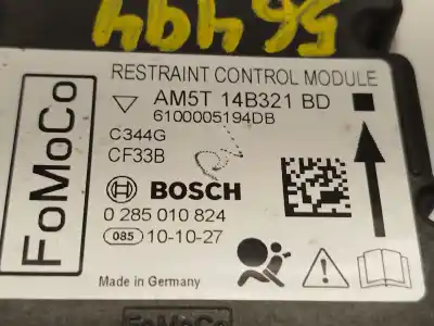 Peça sobressalente para automóvel em segunda mão centralina de airbag por ford grand c-max (dxa/cb7, dxa/ceu) 1.6 tdci referências oem iam am5t14b321bd 0285010824 1751741