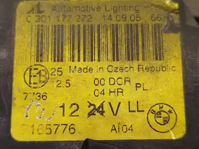 Second-hand car spare part right headlight for bmw 3 (e46) 320 d oem iam references 7165776 0301177272 63127165776