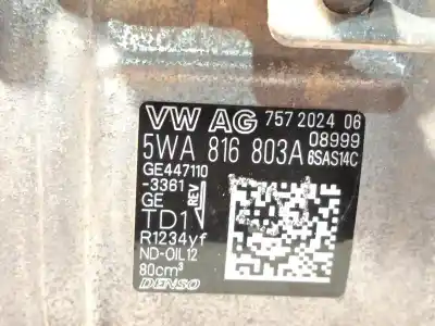 Автозапчастина б/у компресор кондиционера для cupra leon (kl1) 1.5 tsi посилання на oem iam 5wa816803a 4471103361 6sas14c