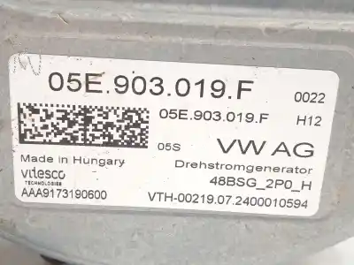 Автозапчастина б/у генератор для cupra leon (kl1) 1.5 tsi посилання на oem iam 05e903019f 48bsg2p0h aaa9173190600