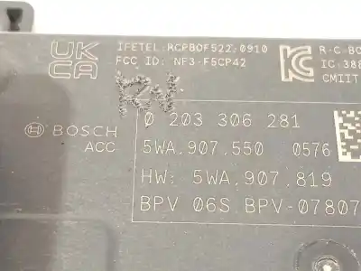 Автозапчастина б/у електронний модуль для cupra leon (kl1) 1.5 tsi посилання на oem iam 5wa907550 0203306281 