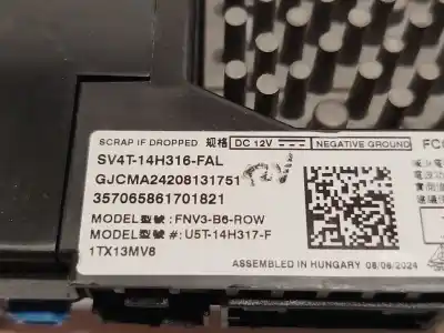 Автозапчастина б/у електронний модуль для ford kuga iii (dfk) 2.5 duratec plug-in-hybrid посилання на oem iam sv4t14h316fal  2797963