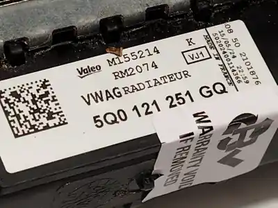 Автозапчастина б/у водяний радіатор для seat leon (kl1) 1.0 tsi mild hybrid посилання на oem iam 5q0121251gq m155214 