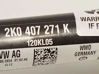 Автозапчасти б/у передняя левая трансмиссия за seat leon (kl1) 1.0 tsi mild hybrid ссылки oem iam 2k0407271k  