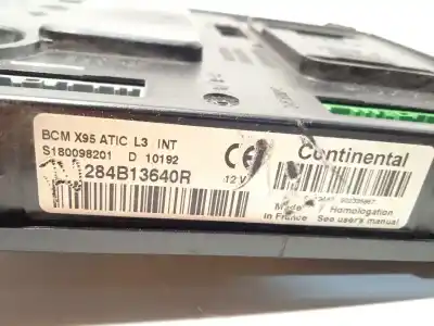 Second-hand car spare part body control unit for renault megane iii fastback (bz0/1_, b3_) 1.5 dci oem iam references 284b13640r s180098201 