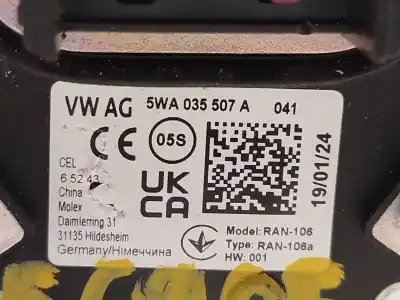 Автозапчастина б/у антена для seat leon (kl1) 1.0 tsi mild hybrid посилання на oem iam 5wa035507a  5wa035507a041