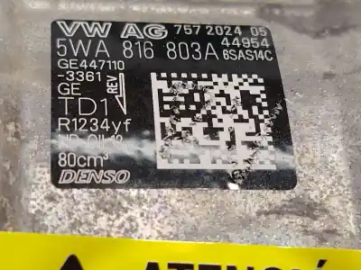 Pezzo di ricambio per auto di seconda mano compressore aria condizionata per seat leon (kl1) 1.0 tsi mild hybrid riferimenti oem iam 5wa816803a  