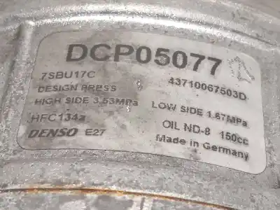 Second-hand car spare part air conditioning compressor for bmw x5 (e70) xdrive 40 d oem iam references 6987890 dpc05077 64526987890