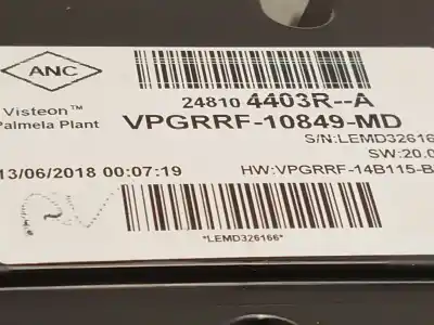 Pezzo di ricambio per auto di seconda mano pannello degli strumenti per renault captur i (j5_, h5_) 0.9 tce 90 riferimenti oem iam 248104403r vpgrrf10849md 