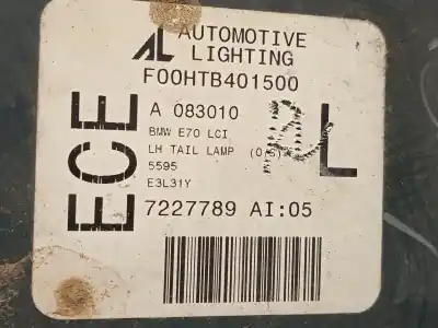 Second-hand car spare part left tailgate light for bmw x5 (e70) xdrive 40 d oem iam references 7227789  63217227789