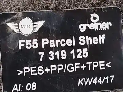 İkinci el araba yedek parçası arka tepsi için mini mini (f55) one d oem iam referansları 7319125  51467319125