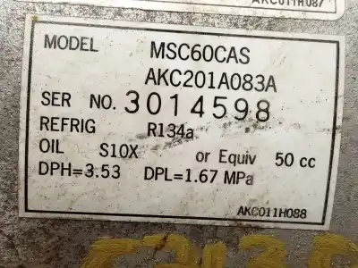 Автозапчасти б/у компрессор кондиционера воздуха за suzuki swift iii (mz, ez) 1.3 (rs 413) ссылки oem iam 9520062ja0 akc200a083a 9520062ja0000