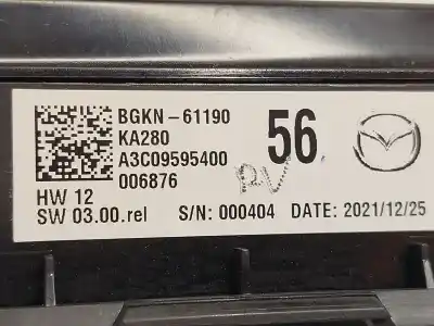 Автозапчасти б/у климат-контроль за mazda 3 fastback (bp) skyactiv-x m hybrid ссылки oem iam bgkn61190 a3c09595400 