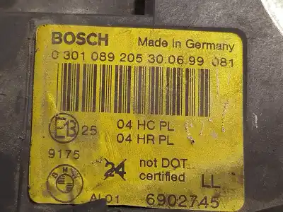 Peça sobressalente para automóvel em segunda mão farol / farolim esquerdo por bmw 3 (e46) 320 d referências oem iam 6902745 0301089205 63126902745