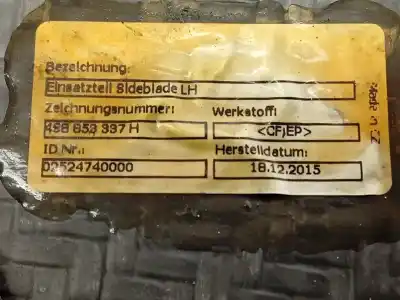 Second-hand car spare part decorative moulding for audi r8 (4s3, 4sp) 5.2 fsi quattro oem iam references 4s8853337h  