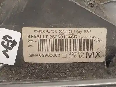 Автозапчасти б/у левая фара за renault scénic iii (jz0/1_) 1.2 tce ссылки oem iam 260601946r 89906003 