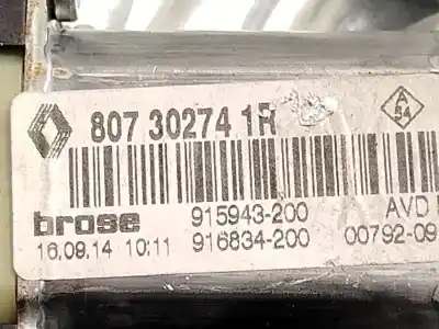 Автозапчасти б/у регулятор стекла переднего правого за renault scénic iii (jz0/1_) 1.2 tce ссылки oem iam 807302741r  807205115r