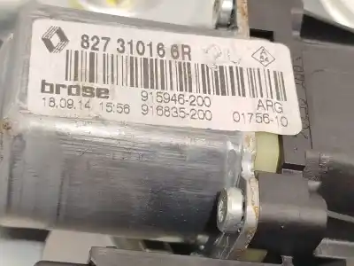 Second-hand car spare part rear left window regulator for renault scénic iii (jz0/1_) 1.2 tce oem iam references 827310166r  827210005r