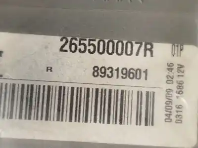 Pezzo di ricambio per auto di seconda mano luci posteriori destra per renault megane iii fastback (bz0/1_, b3_) 1.9 dci (bz0n, bz0j) riferimenti oem iam 265500007r  