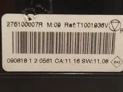 Pezzo di ricambio per auto di seconda mano controllo climatico per renault megane iii fastback (bz0/1_, b3_) 1.9 dci (bz0n, bz0j) riferimenti oem iam 275100007r t1001936v 