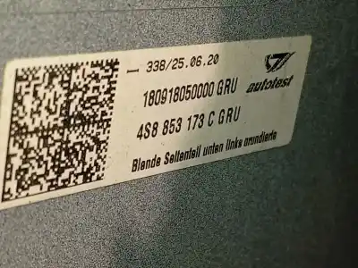 Second-hand car spare part rear left winglet for audi r8 (4s3, 4sp) 5.2 fsi quattro oem iam references 4s8853173c 4s0121333c 4s8853173cgru