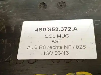Second-hand car spare part decorative moulding for audi r8 (4s3, 4sp) 5.2 fsi quattro oem iam references 4s0853372a  