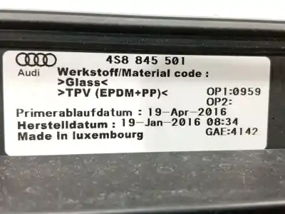 Автозапчасти б/у заднего стекла за audi r8 (4s3, 4sp) 5.2 fsi quattro ссылки oem iam 4s8845501  4s8845501nvb