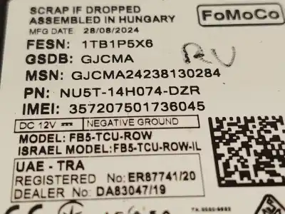 Автозапчасти б/у электронный модуль за ford tourneo custom v362 autobús (f3) 1.0 ecoboost phev ссылки oem iam nu5t14h074dzr  2746666