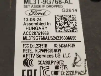 Автозапчасти б/у электронный модуль за ford tourneo custom v362 autobús (f3) 1.0 ecoboost phev ссылки oem iam ml33t9g768al acc28751669 2598574