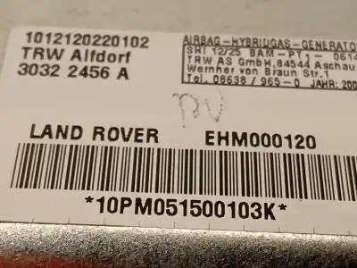 Second-hand car spare part front right side airbag for land rover range rover iii (l322) 3.0 d 4x4 oem iam references ehm000120  
