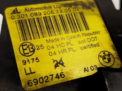 Second-hand car spare part right headlight for bmw 3 (e46) 320 d oem iam references 6902746 0301089206 63126902746