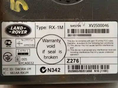 Автозапчастина б/у електронний модуль для land rover range rover iii (l322) 3.0 d 4x4 посилання на oem iam xvj500046  3h4219k350ga