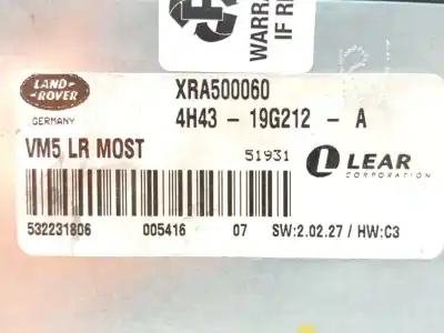 Second-hand car spare part electronic module for land rover range rover iii (l322) 3.0 d 4x4 oem iam references xra500060  4h4319g212a