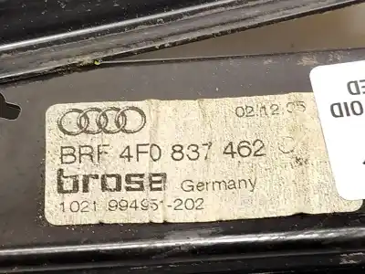 Second-hand car spare part passenger side right window regulator for audi a6 c6 (4f2) 2.0 tdi oem iam references 4f0837462c  4f0959802d