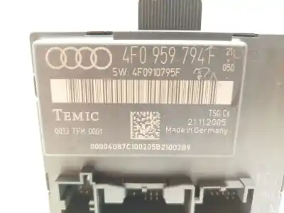 Second-hand car spare part body control unit for audi a6 c6 (4f2) 2.0 tdi oem iam references 4f0959794f  