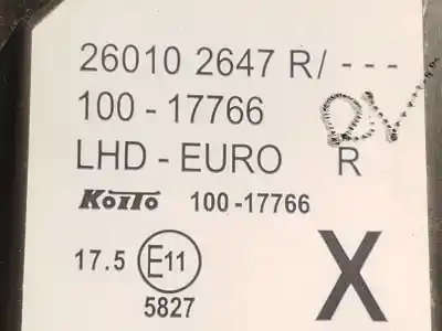 Second-hand car spare part right headlight for renault kangoo express (fw0/1_) 1.5 dci 75 (fw07, fw10, fw04) oem iam references 260102647r  260109958r