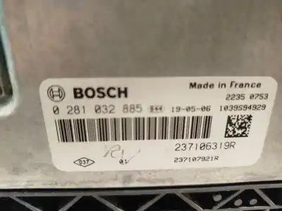 Автозапчасти б/у блок управления двигателем за renault kangoo express (fw0/1_) 1.5 dci 75 (fw07, fw10, fw04) ссылки oem iam 237106319r 0281032885 237106319r