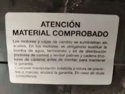 Pièce détachée automobile d'occasion moteur complet pour renault kangoo express (fw0/1_) 1.5 dci 75 (fw07, fw10, fw04) références oem iam k9k628  
