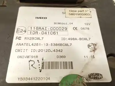 Автозапчастина б/у реле/запоперівник для iveco daily vi furgón 33s13, 35s13, 35c13 посилання на oem iam 5801955903 y503441220104 580195590300