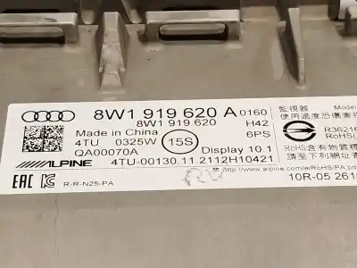 Автозапчастина б/у багатофункційний дисплей для audi a4 b9 (8w2, 8wc) 30 tdi mild hybrid посилання на oem iam 8w1919620a  