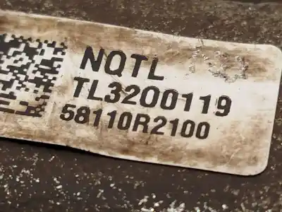 Автозапчастина б/у передній лівий гальмум для hyundai tucson (nx4e, nx4a) 1.6 t-gdi hybrid посилання на oem iam 58110r2100  