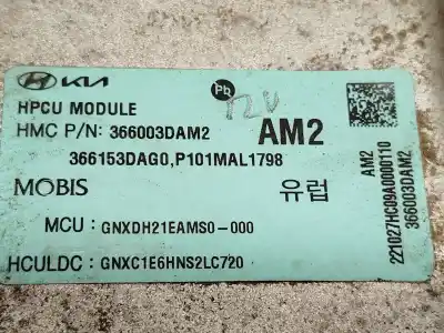Pezzo di ricambio per auto di seconda mano trasformatore di energia per hyundai tucson (nx4e, nx4a) 1.6 t-gdi hybrid riferimenti oem iam 366003dam2  366153dag0