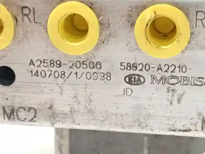 Second-hand car spare part abs for kia cee´d concept oem iam references 58920a2210 a258920500 6158945200